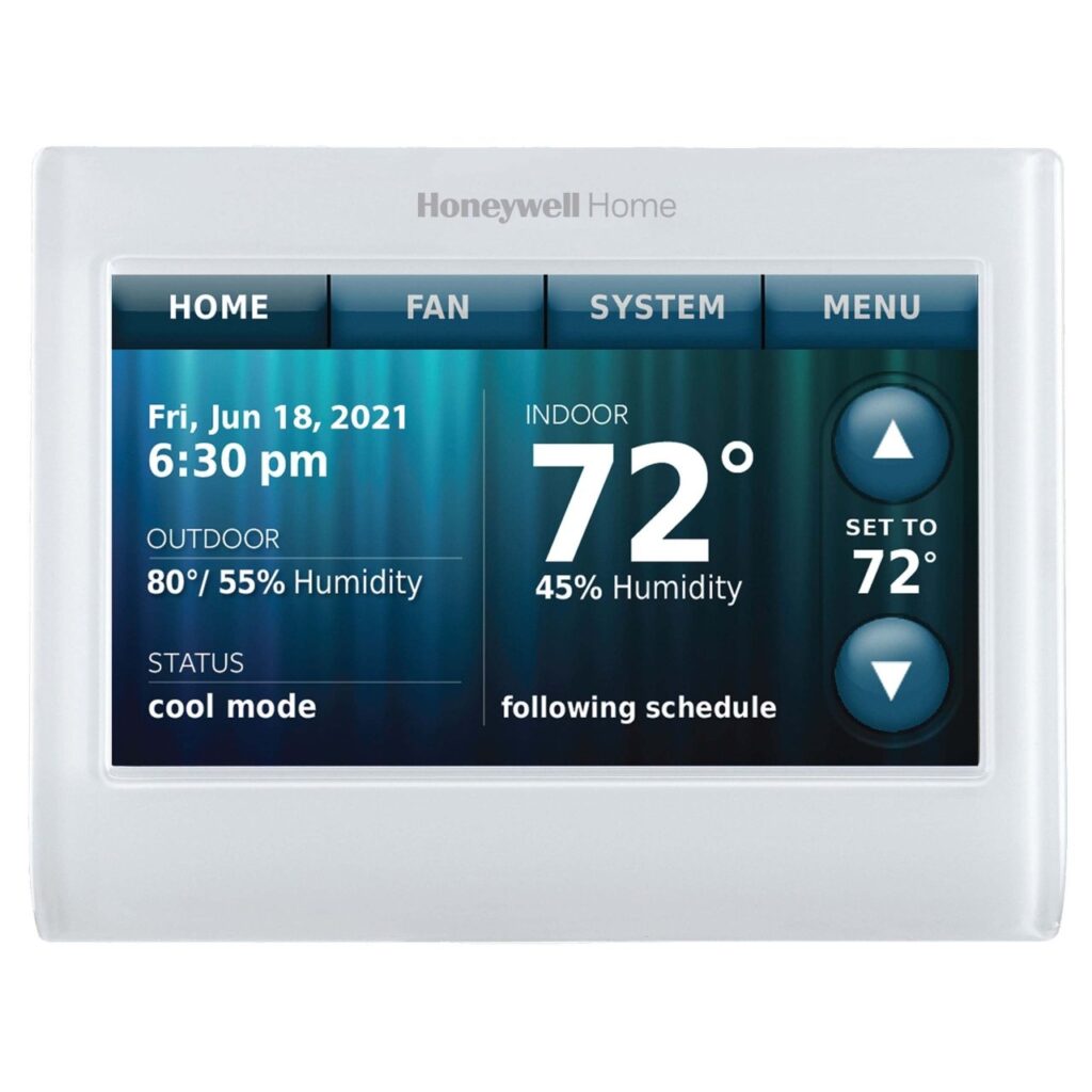 Honeywell Wifi 9000 Color - Extreme Heating and Cooling